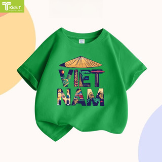 Áo thun Việt Nam cho bé Áo phông cho bé trai bé gái chất cotton Mềm mịn Thoáng mát - VN2