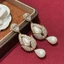 Bông tai dài zircon và ngọc trai, thiết kế tinh tế, sang trọng