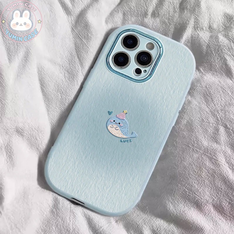 Ốp lưng iPhone Cá voi xanh cho 17 16 15 14 13 12 11Pro Max XR XS Max 7 8 Plus silicon TPU mềm Bao dađiện thoại