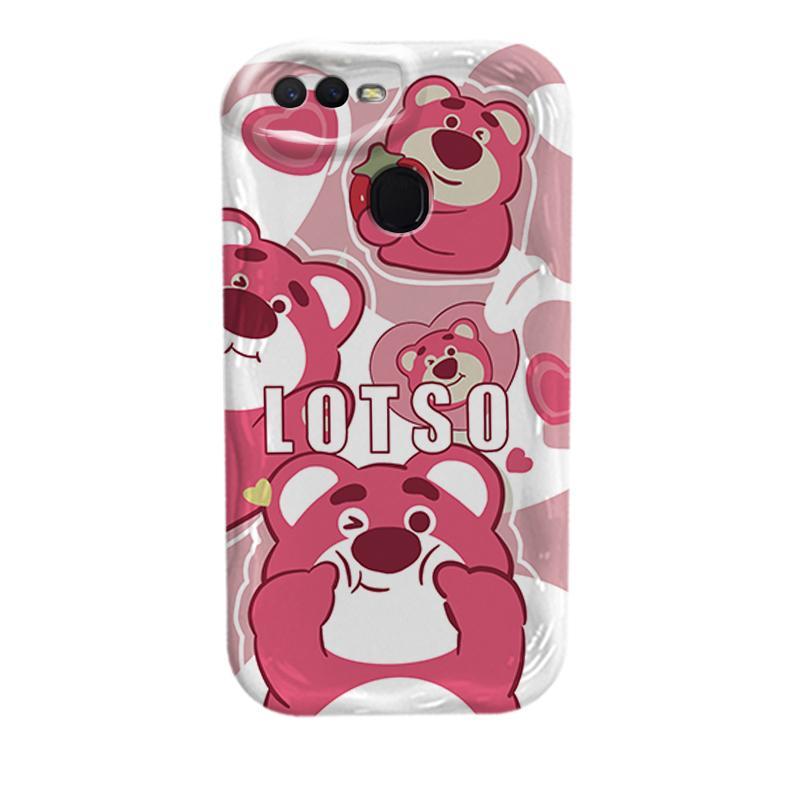 Ốp Silicon Hoạt Hình Cho OPPO A5S A7 A12 F9 F9 Pro Phụ Kiện 3D Vỏ Điện Thoại Mềm Gấu Lotso Ốp Lưng Chống Sốc