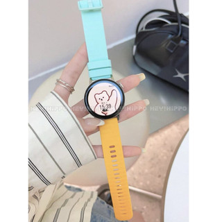 Silicon chặn màu cho Amazfit Bip6 Bip5 unit Balance 2 watchband cho GTS 4 3 2 2 4Mini Bip 3 S Pro GTR 4 3 Active Max active3 active2 20mm 22mm ban nhạc