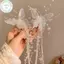 PUSKY Kẹp Tóc Bướm Đính Hạt - Phong Cách Công Chúa, Thoải Mái Cho Ngày Hè