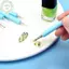 PUSKY 1 / 10 / 15 Cái / bộ Dual Ended Kim Cương Giả Móng Tay Nghệ Thuật Bút Silicon Điêu Khắc / 3D Hoa Khắc / Chấm Móng Tay Dụng Cụ Làm Móng Tay Bàn Chải VN
