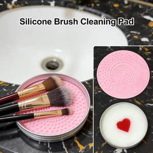 Bàn chải trang điểm Mini cầm tay Xà phòng làm sạch Puff Sponge Dụng cụ giặt