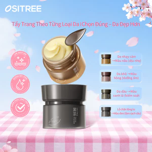 OSITREE Kem tẩy trang trà đen 2.0 – Làm sạch sâu, lấy sạch mụn đầu đen, se khít lỗ chân lông – Lành tính, không kích ứng, không cay mắt cho da nhạy cảm – Dưỡng ẩm, cấp ẩm 120ml (da dầu, lỗ chân lông to, da mụn)