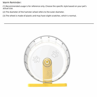 [PEASEE] Bánh xe chạy bộ Hamster, Bánh xe tập thể dục cho thú cưng trong suốt im lặng​, Dễ dàng tháo rời Đồ chơi tập thể dục chạy bộ bằng nhựa mở rộng Phụ kiện thú cưng