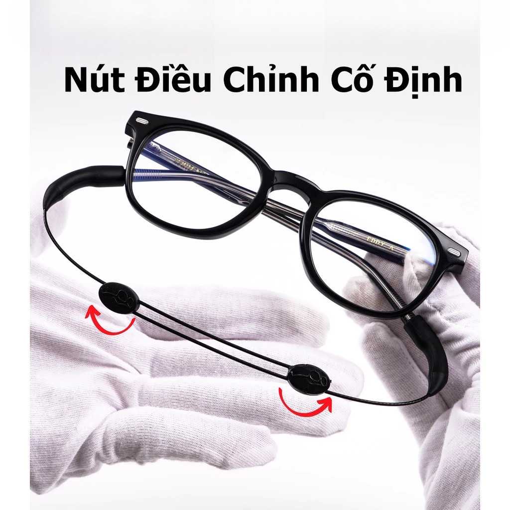 【COD】Dây đeo kính chống trượt sử dụng lõi kim loại chắc chắn và bền,có nút điều chỉnh độ dài,một hộp bao gồm bộ sản phẩm