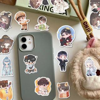- 122 Tờ Phiên Bản Q Dễ Thương Tanjian Times Hàng Hóa Miếng Dán Dễ Thương Raiders Gỗ Đàn Hương Duoduo diy Điện Thoại Di Động Miếng Dán ipad Chống Thấm Nước