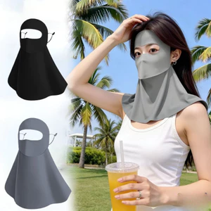 Khẩu Trang Chống Nắng Full Mặt – Lụa Băng Mát Lạnh, Che Kín Mặt, Chống Tia UV, Thoáng Khí DINO
