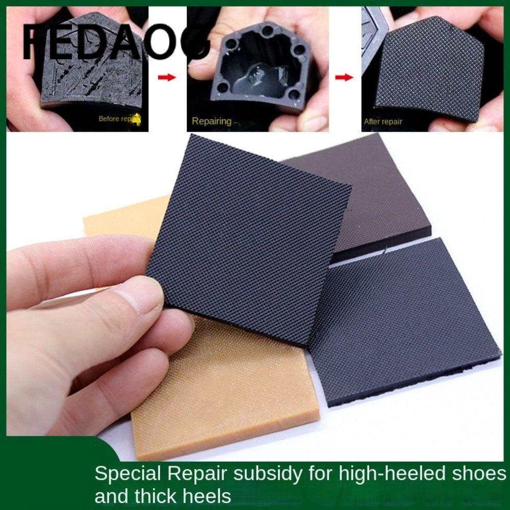 Tấm bảo vệ đế cao su FEDAOG, chất liệu sửa chữa giày chống mài mòn, đế DIY bền bỉ, miếng dán chống trượt cho giày nữ