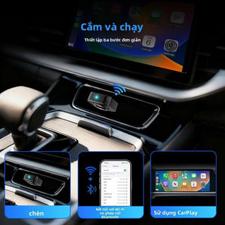 Carplay không dây android auto box carplay box adapter carplay không dây bộ chuyển đổi carplay android auto ô tô, hỗ trợ