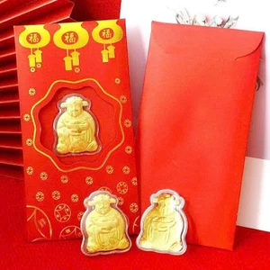 Combo 10 Bao Lì Xì Thần Tài , Lì xì thần tài đỏ mạ vàng may mắn tài lộc ngày vía thần tài tết 2025