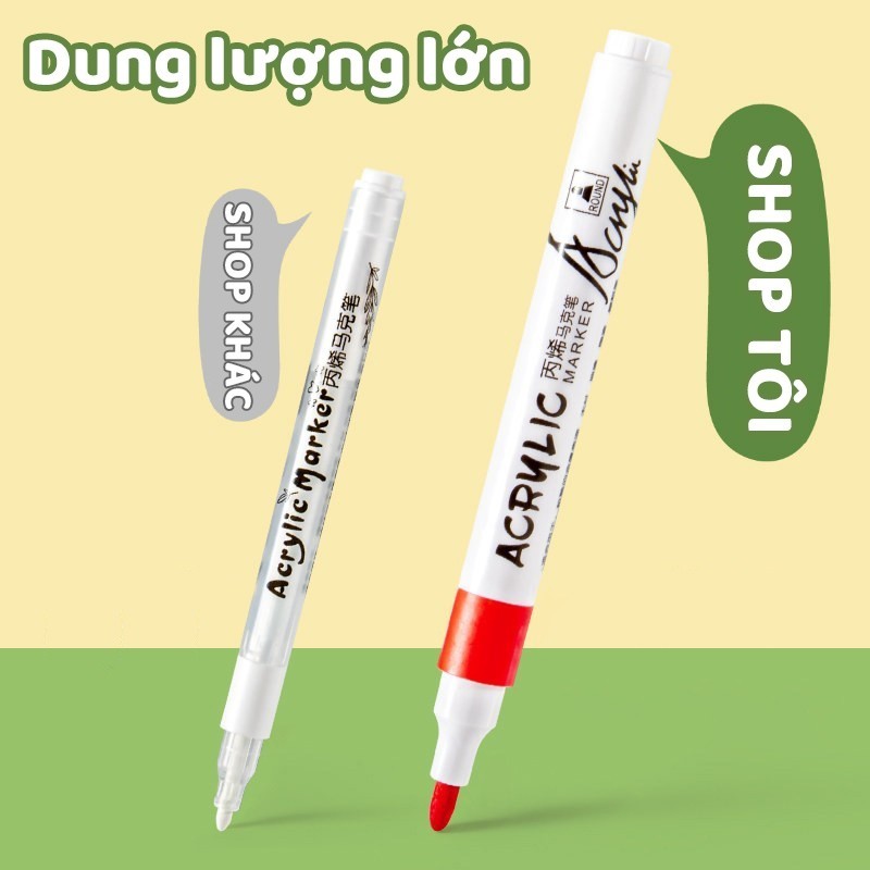 Bút màu acrylic marker bút tô nhiều màu học sinh kèm theo bộ vẽ tranh hoàn chỉnh, có sẵn các set màu nước sống động.