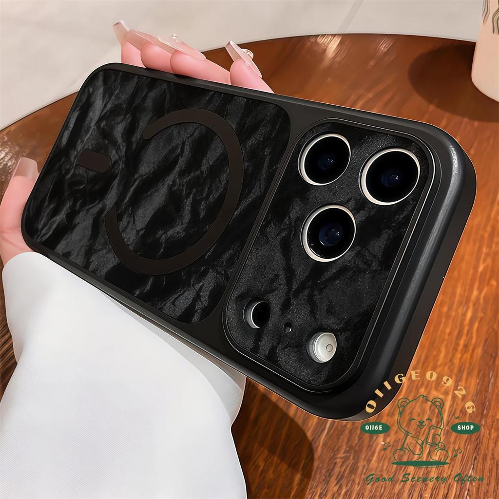 【 Ốp lưng iPhone17 】 Vỏ điện thoại từ tính bằng da chống rơi iphone17 Pro Max 16 15 14 13 cho vỏ iPhone Vỏ mềm silicon TPU chống sốc