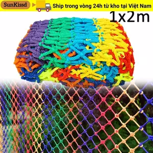 Bảo vệ sân chơi SUNKISSD - Dây lưới Nylon 5cm cho ban công và cầu thang
