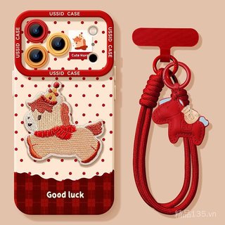 Thích hợp cho iphone17promax Cute Horse P40PRO Ốp điện thoại sáng tạo S19 trọn gói