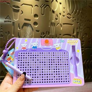 Bảng vẽ bóng thép NEDFSQM, Đồ chơi vui nhộn Doodle Board Móc khóa, Hoạt hình dễ thương Câu đố phác thảo Pad Ba lô Móc chìa khóa cho ba lô