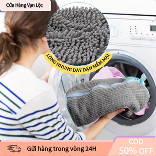 【vạn】Túi bảo vệ máy giặt và giày, thiết kế dạng lưới đệm thông thoáng, dễ dàng loại bỏ bụi bẩn, giặt nhanh không hư hại.