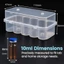 Hộp Bảo Quản Microtube GILL, Hộp Đựng Lọ Có Thể Xếp Chồng, 3 / 5 / 7 / 10mL Nhựa 2 / 10 / 24 Khe Cắm Tủ Đông Hộp Đựng Tủ Lạnh