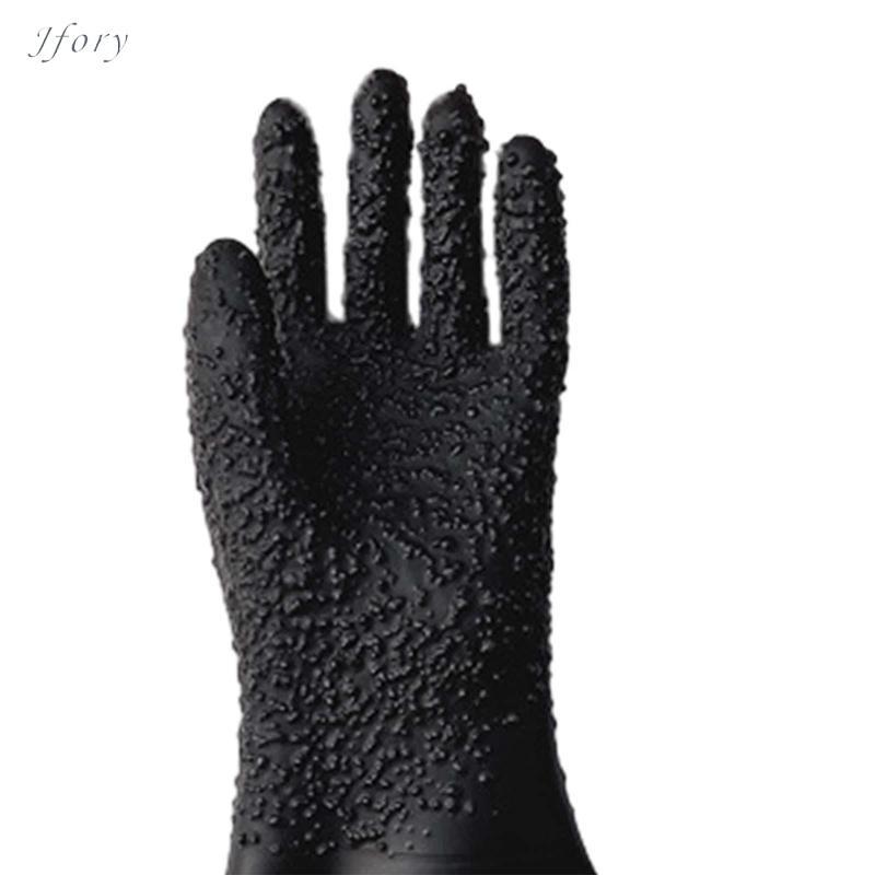 Jfory Găng Tay Phun Cát Găng Tay Phun Cát Găng Tay Cao Su Bền Cao Cấp Cho Phun Cát Bảo Vệ An Toàn Làm Việc Sandblast Tủ