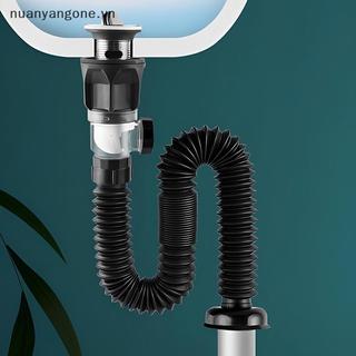 Nuanyangone.vn Flip Top Bộ Thoát Nước Chống Nhà Bếp Thoát Nước Có Thể Thu Vào Bộ Lọc Khử Mùi Linh Hoạt Ống Hút Bụi Phòng Tắm Chống Tắc Mới