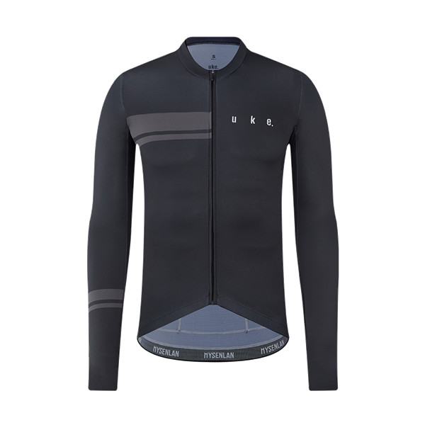 LS001A - Áo Đạp Xe UKE Nam Black – Chất Vải Ý Cao Cấp Siêu Mềm Mượt Thoáng Khí, Co Dãn 4D