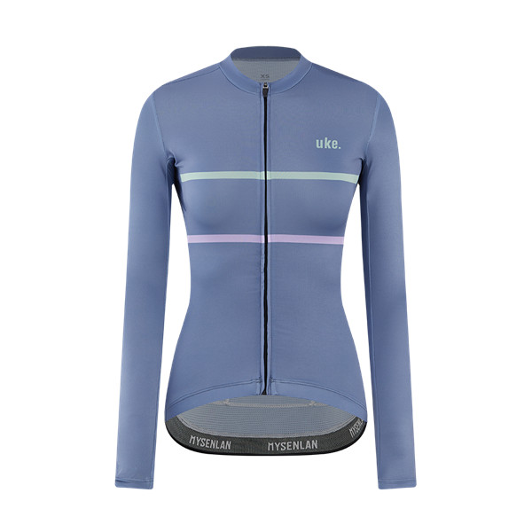 QLS002B - Áo Đạp Xe Nữ UKE Lilac Grey