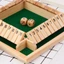 Trò Chơi Xúc Xắc Lật Thẻ Bằng Gỗ, học số, phát triển tư duy logic , domino gỗ，Cho Người Lớn Và Trẻ Em