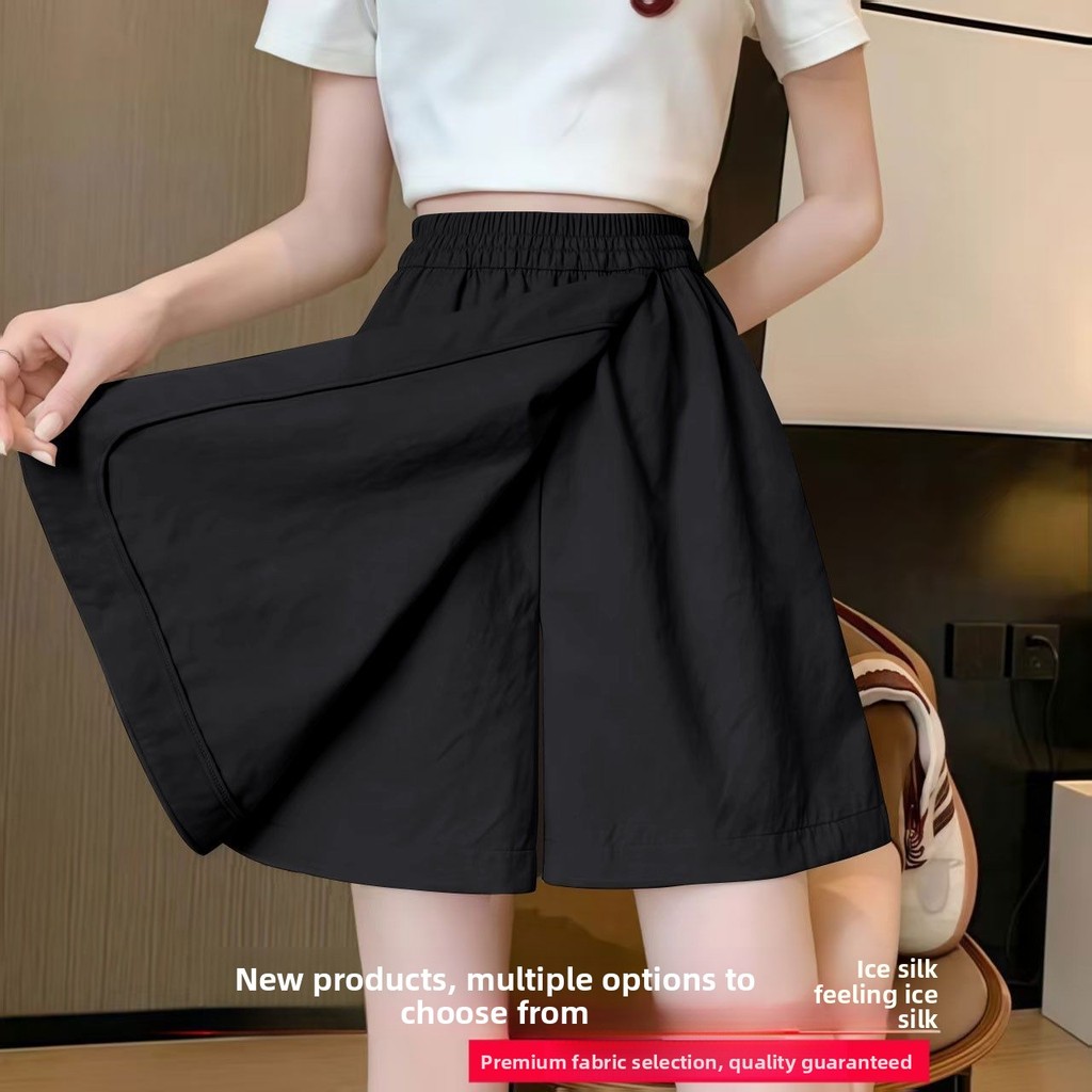 Quần Short Nữ Dáng Rộng Lưng Cao Thích Hợp Mùa Hè