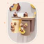 Cốc & Giá Treo Bàn Chải 2in1 Cho Gia Đình - Hình Capybara Dễ Thương, Không Cần Khoan, Tiện Cho Cả Cha Mẹ & Con Cái