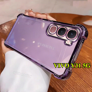Ốp lưng VIVO Y31 5G Y21D 2025 Thiết kế mới Vỏ trong suốt chống sốc bốn góc VIVOY31 Ốp lưng mềm siêu mỏng