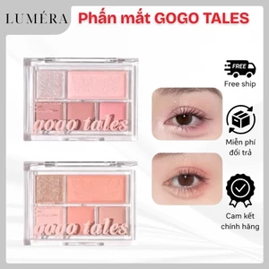 Bảng mắt 5 ô GOGO TALES GT630 caro hồng pastel nhũ lì 3in1 soft mist color eyeshadow palette