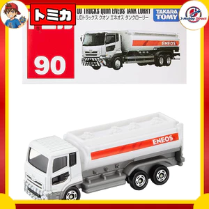 TAKARA TOMY "Tomica No.90 UD Trucks Quon ENEOS Tanker (Box)" Mini Car Toy for Ages 3 and Up, Boxed, Toy Safety Standards Compliant, ST Mark Certified, TOMICA