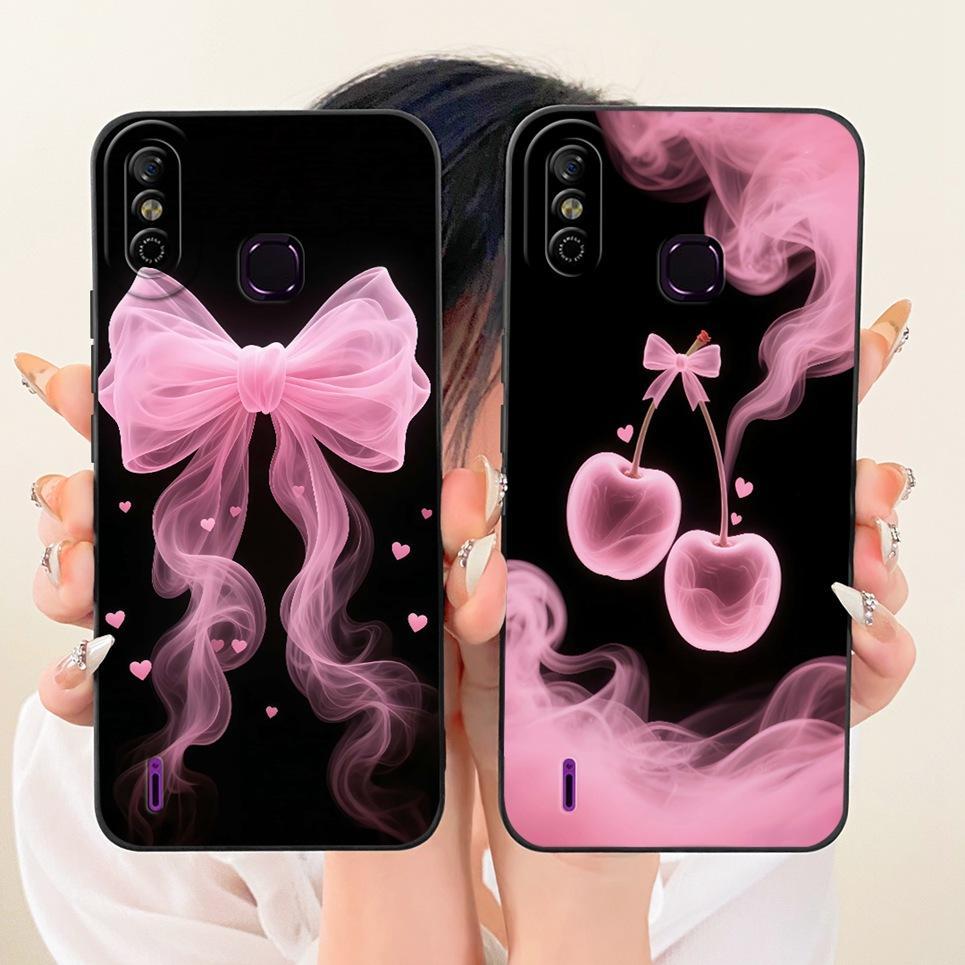 Dành Cho Infinix Smart 4 4c smart4 X653 X653C Ốp lưng Hoa Bướm Nữ Tính Ốp Lưng Silicon Mềm Mờ Vỏ