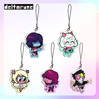 Game Deltarune Kris Susie Spamton Ralsei Cosplay Keychain Acrylic Pendant Phone Chain Keyring Key Chain Bag Accessories