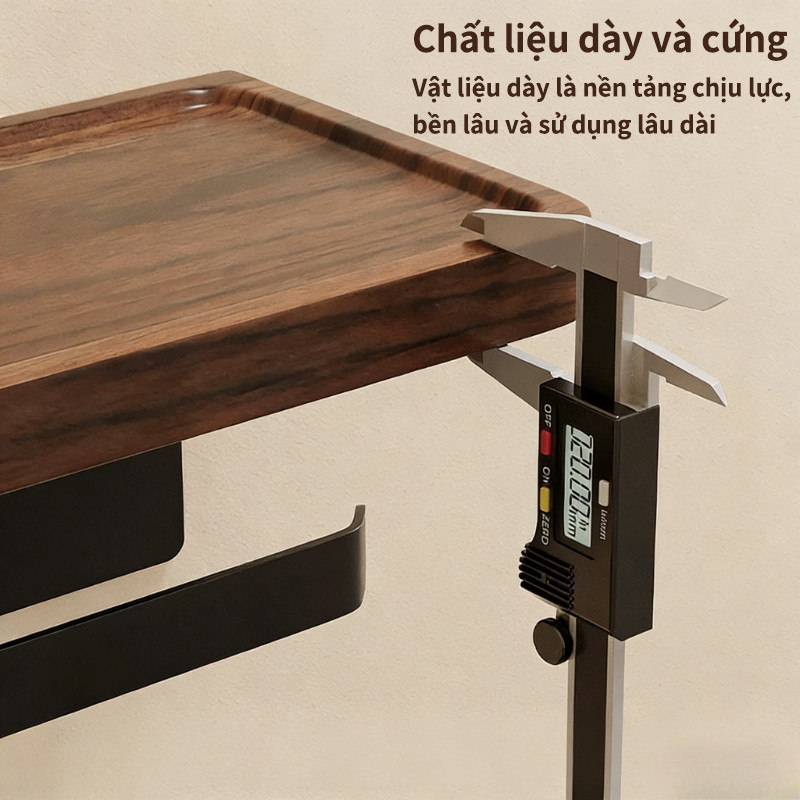 Giá Treo & Kệ Đa Năng Cho Cuộn Giấy Vệ Sinh - Chất Liệu Gỗ Óc Chó/Vân Gỗ Hồng Đào Cao Cấp, Mạnh Mẽ & Bền