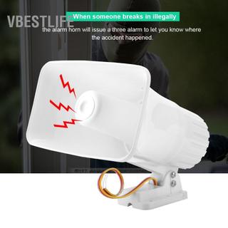 VBESTLIFE Loa báo động có dây âm thanh kép 150 dB DC 12V cho hệ thống ngoài trời an ninh gia đình