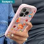 Ibumpers Ốp Điện Thoại Năm Ngựa Dễ Thương Hoạt Hình Cắt Dán Màu Be Silicon Mềm Vỏ Chống Sốc Cho iPhone 11 12 13 14 15 16 17 Pro Max IP 14 15 Plus