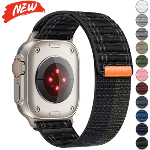 Dây đeo Nylon tương thích cho Apple Watch Series11 / 10 46mm 42mm Ultra3 / 2 / 1 49mm 9 8 7 6 5 4 SE 45mm 44mm 40mm 38mm 41mm
