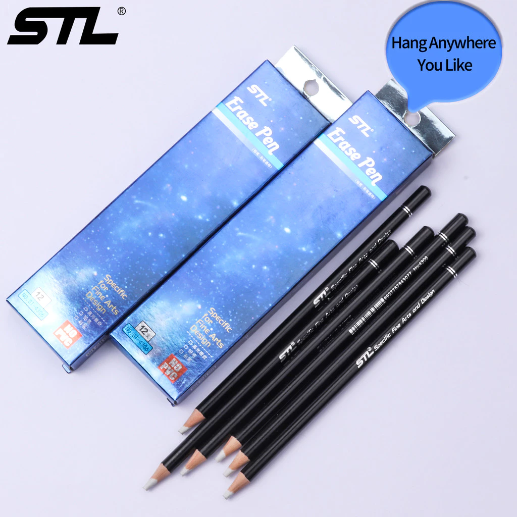 6 / 12 / 18 / 24 Chiếc Bút Cao Su Bút Chì Tẩy Để Vẽ Manga Độ Chính Xác Cao Bút Hình Tẩy Cho Trường N