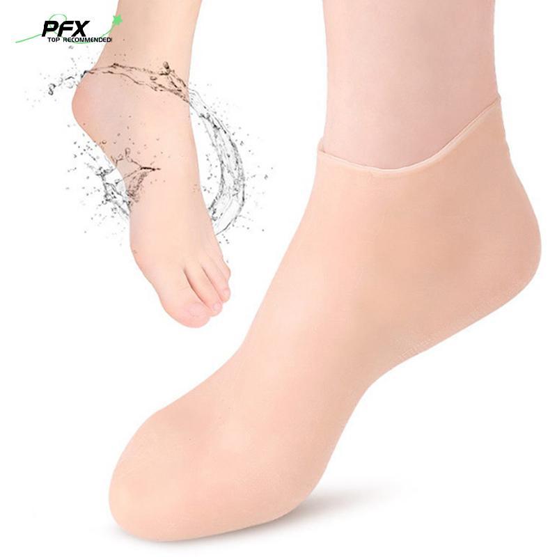PFX 1 Đôi Tất Chăm Sóc Bàn Chân Spa Silicone Dưỡng Ẩm Gel Chống Nứt Bảo Vệ Không