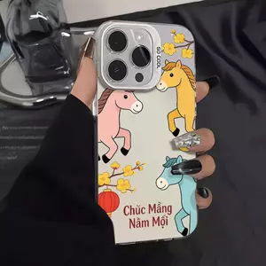 Ngựa đồng hành Sweetheart cho trường hợp iPhone 17Pro 1615plus Mới 14 Mới 131121 Lỗ lớn