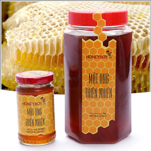 Mật Ong Thiên Nhiên Nguyên Chất 100% Honeyboy Đủ Size Từ Mật Ong Tự Nhiên, Chai Thủy Tinh Tiện Lợi