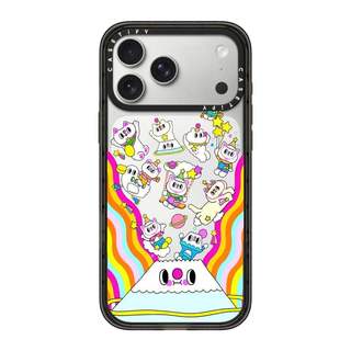 CASECASE X BLOOM IN FUJIYAMA Ốp lưng màu đen / xanh da trời / hồng Bộ sưu tập kẹo Fizz Màu sắc trong suốt cứng từ tính Vỏ tác động cho Apple IPhone 13 14 15 16 17Pro Max Plus Có hộp