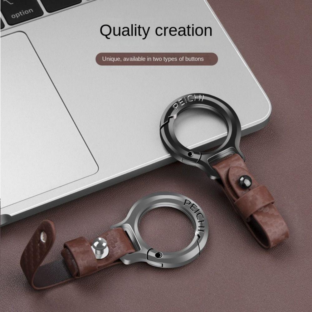 Móc khóa ô tô đa năng FANIELLAPOWELL, Móc khóa da dụng cụ ngoài trời Carabiner, Giá đỡ chìa khóa ô tô bằng hợp kim kẽm di động