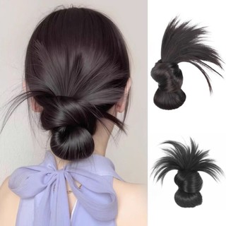 (Vận chuyển địa phương) Bện Bun Head Tóc Giả Kẹp - Style Hàn Quốc Lười Nhẹ Nhàng