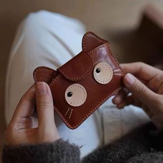 Kitty Rau Da Nhân Tạo Rám Da Ví Nhỏ Hoạt Hình Ngoại Vi Nhỏ Mỏng Thẻ Ngân Hàng Thay Đổi Túi Bảo Quản