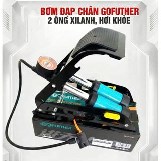 Bơm hơi, bơm đạp chân 1 và 2 xilanh Gofurther - Bơm hơi xe đạp, xe máy, oto