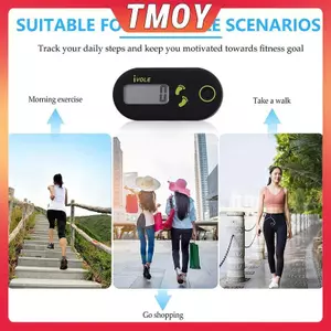 TMOY Kỹ Thuật Số Pedometer 3D Di Động Mini, Đếm Bước Cho Tập Thể Dục Nam Và Nữ
