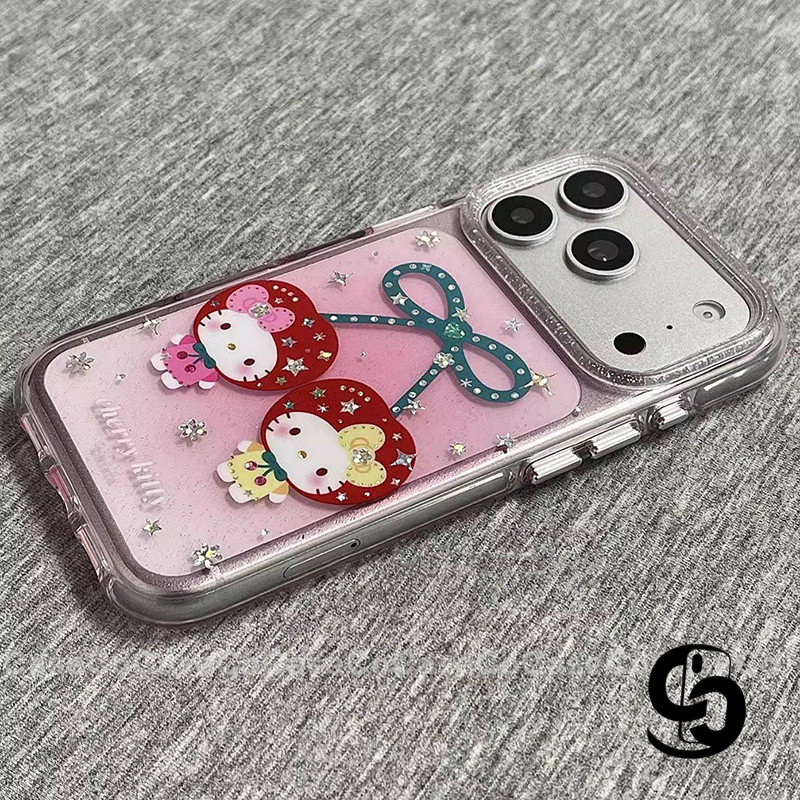 Ốp Lưng Cho IPhone 11 15 16 17 13 12 14 Pro Max 17air 16 7 8 Plus XR Bìa mềm hình chú mèo anh đào dễ thương